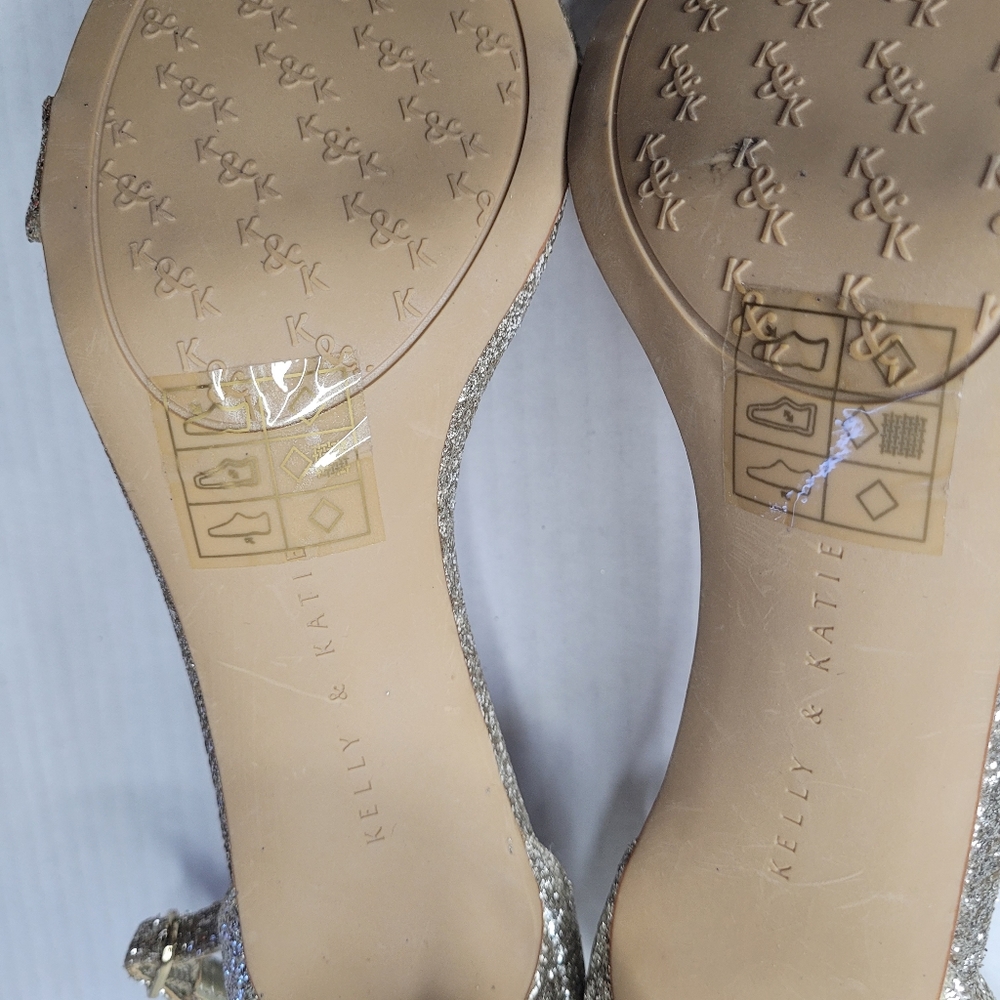 Kelly and Katie Glittering Kirstie Women’s Heels Ankle Strap 7.5 Classic Event - Picture 9 of 10